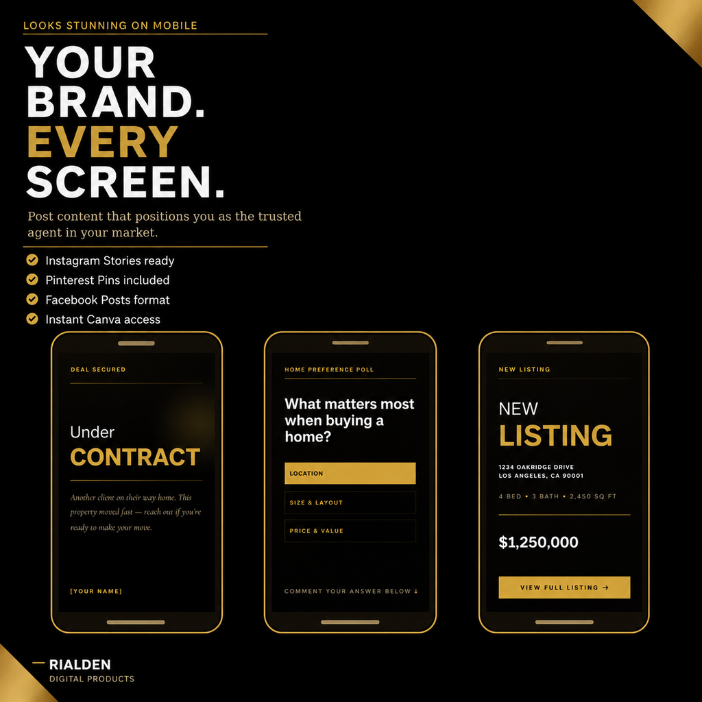 Realtor Kit – Gold Luxe
