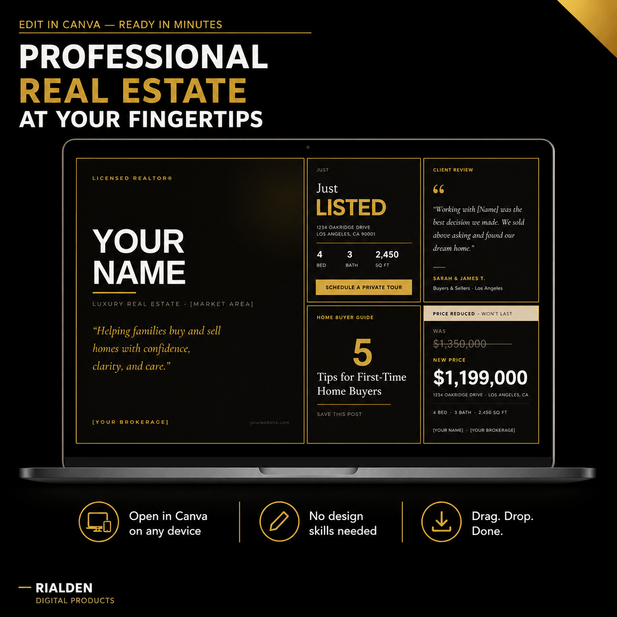 Realtor Kit – Gold Luxe