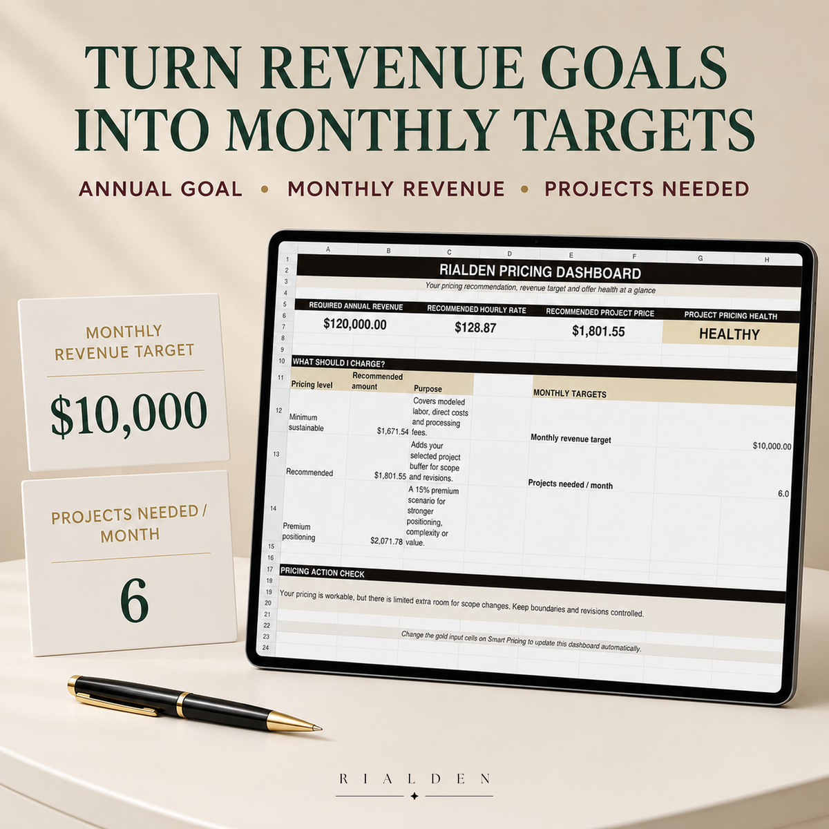 Smart Pricing Calculator – Excel Pricing & Profit Tool for Service Businesses