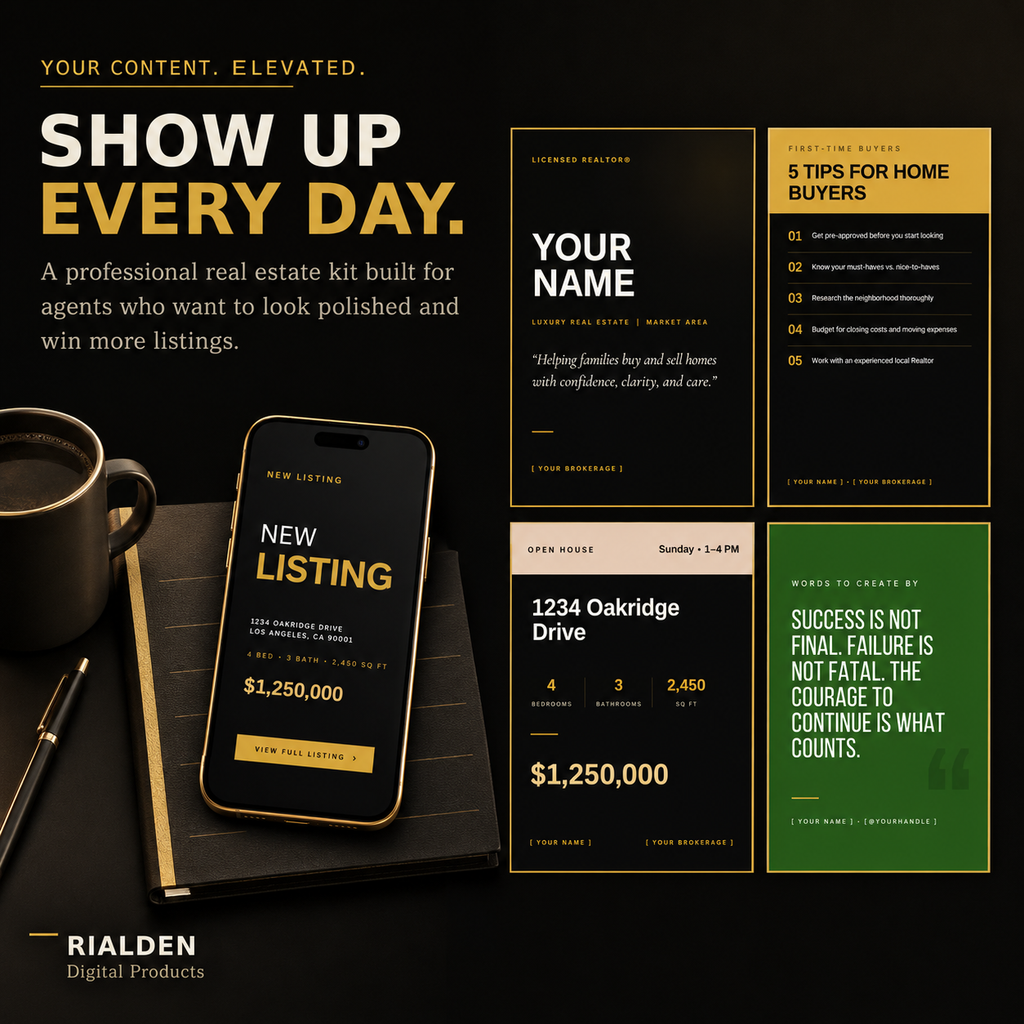 Realtor Kit – Gold Luxe