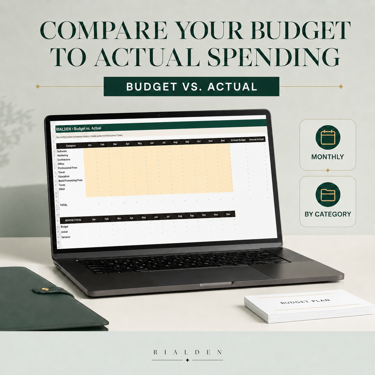 Business Finance Dashboard – Excel Financial Tracker for Small Businesses