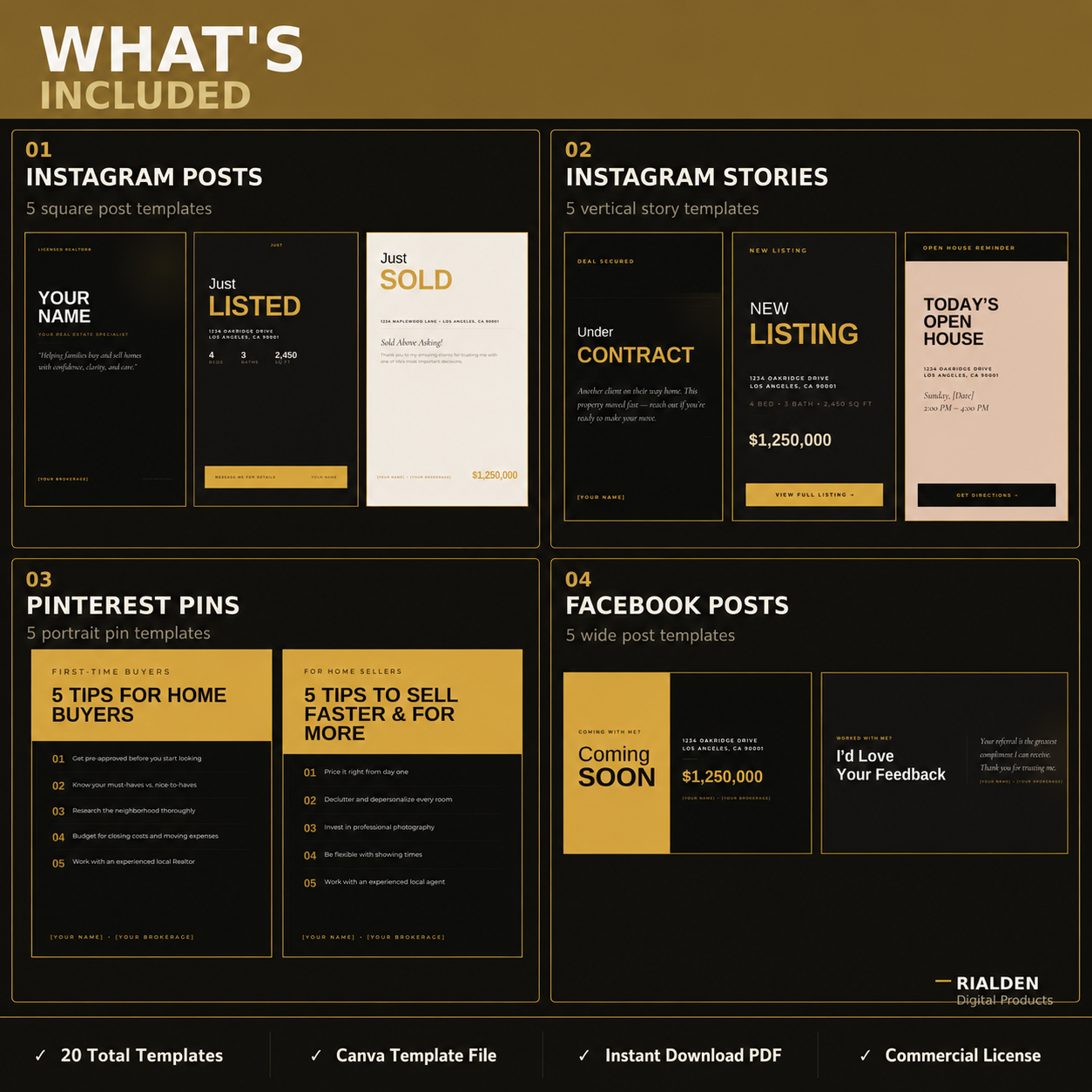 Realtor Kit – Gold Luxe