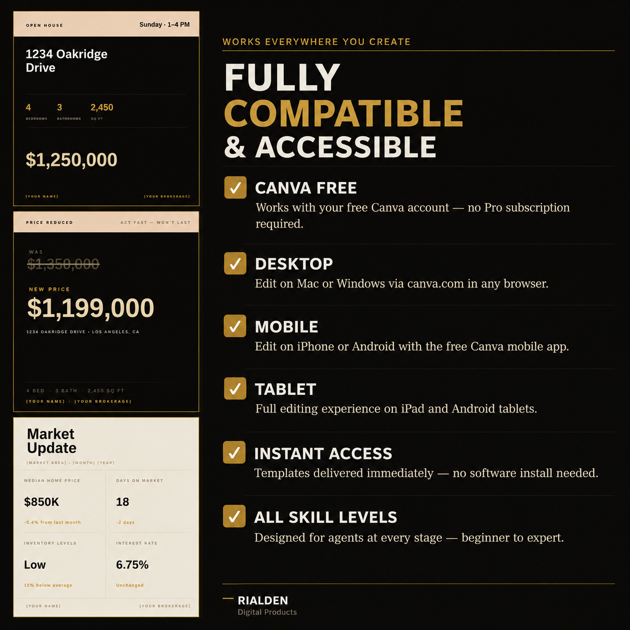 Realtor Kit – Gold Luxe