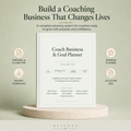 Coach Business & Goal Planner | Printable + Interactive Fillable PDF | Coaching Business Planner
