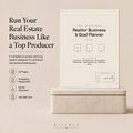 Realtor Business & Goal Planner | Printable + Interactive Fillable PDF | Real Estate Business Planner