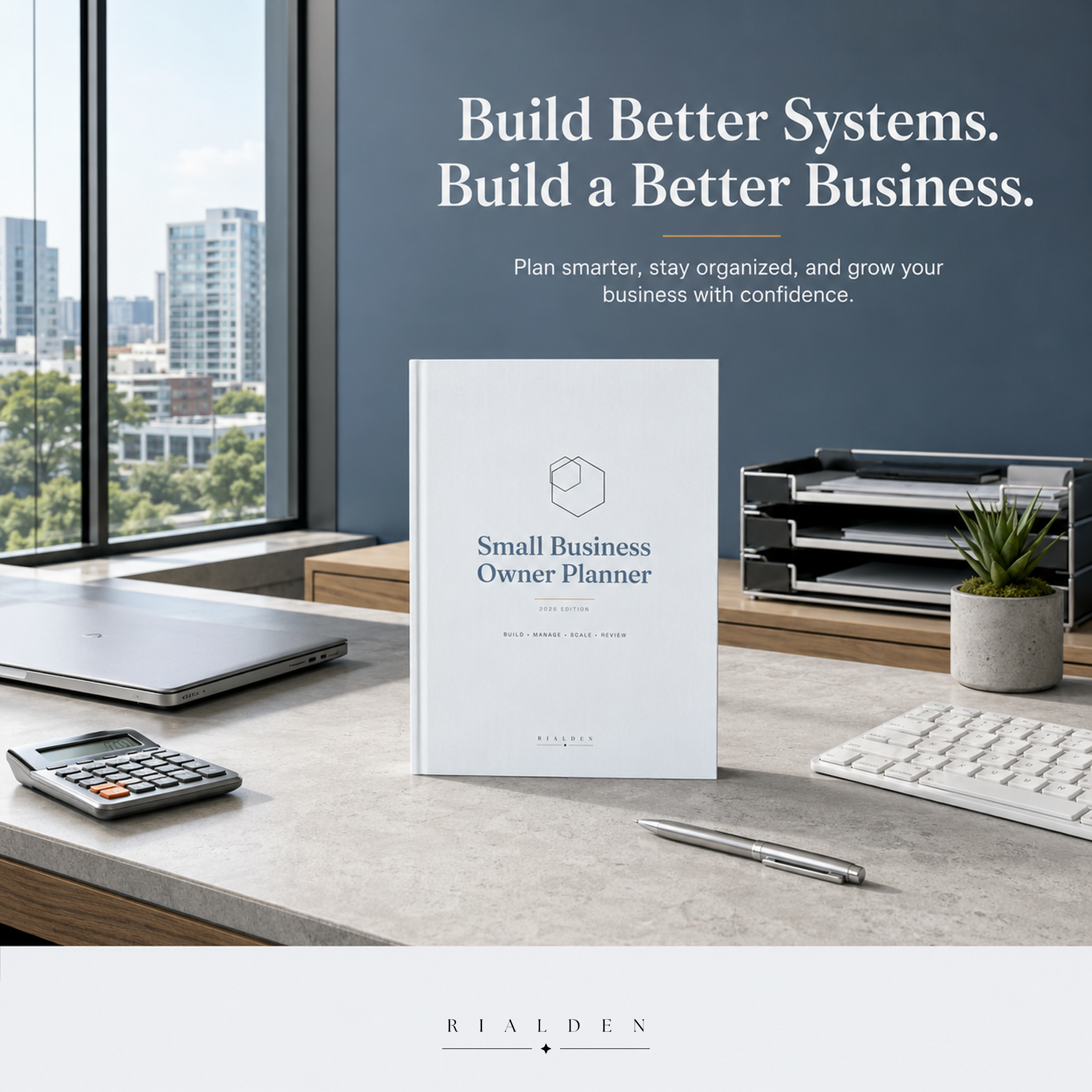 Small Business Owner Planner | Printable + Interactive Fillable PDF | Business Planning System