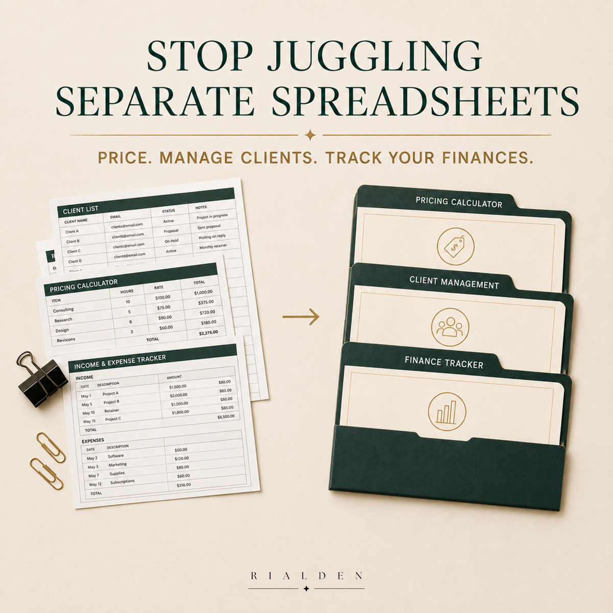 Business Management Toolkit – 3 Excel Tools for Small Business Owners
