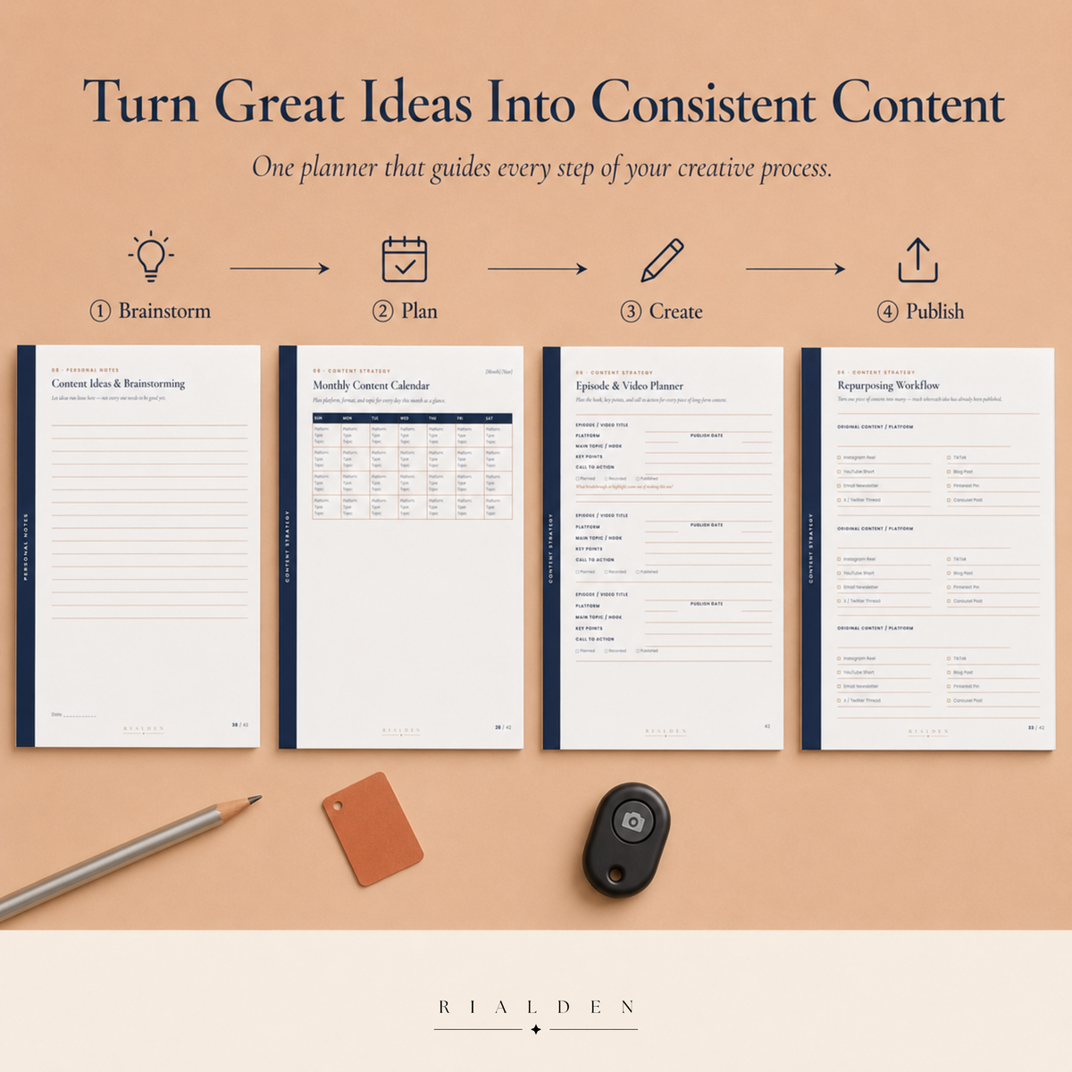 Content Creator Planner – Printable Content Planning PDF for Creators & Influencers