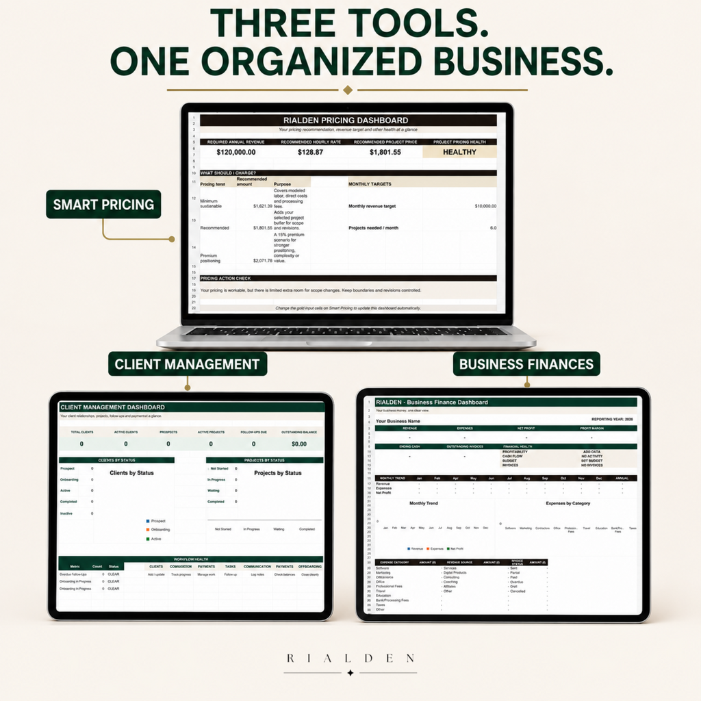 Business Management Toolkit – 3 Excel Tools for Small Business Owners