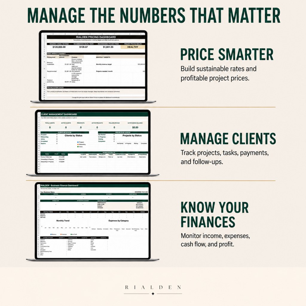 Business Management Toolkit – 3 Excel Tools for Small Business Owners