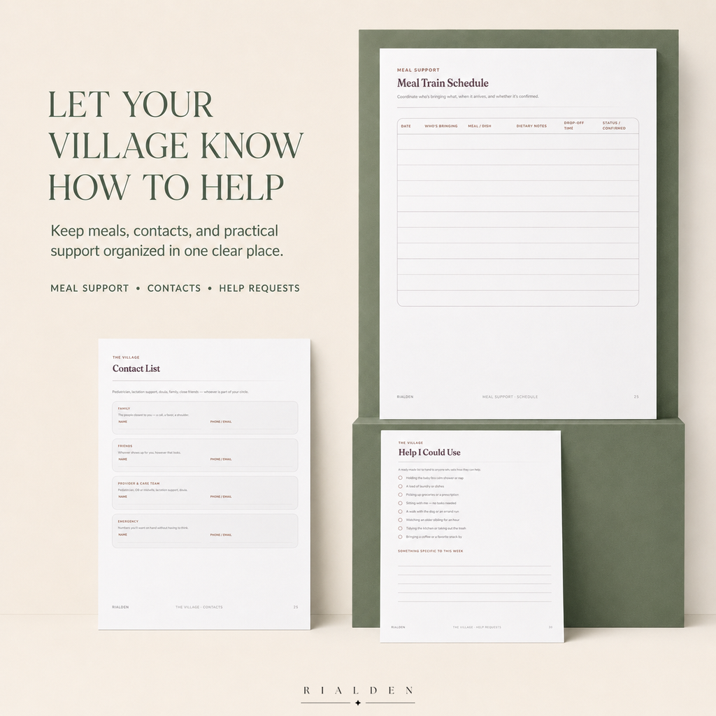 Bloom — Postpartum & Wellness Planner | Printable + Fillable PDF