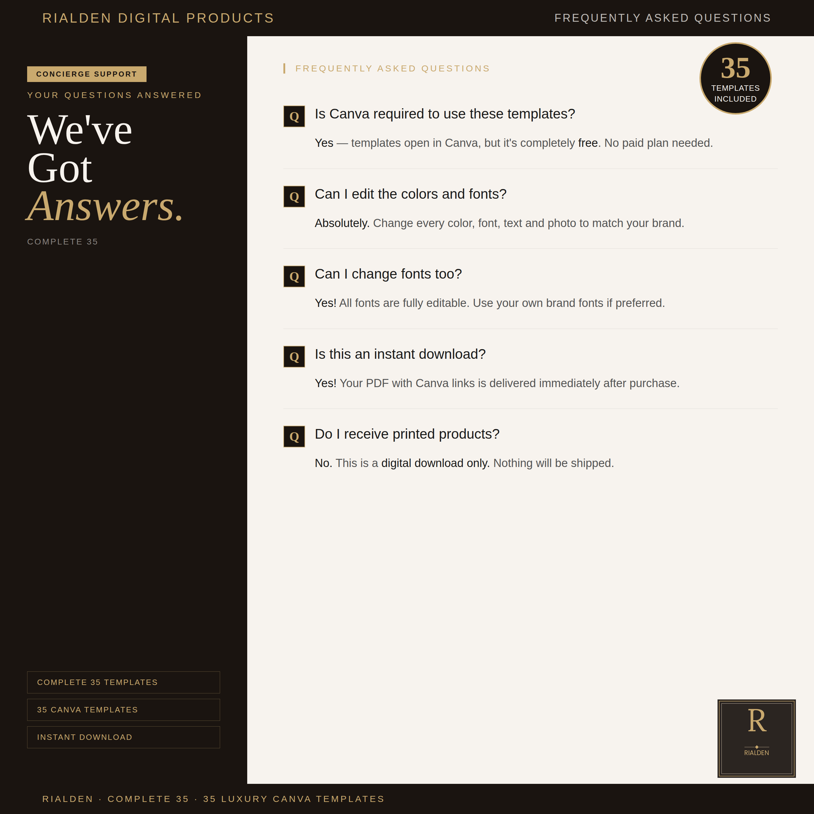Real Estate Canva Template Bundle | 35 Luxury Social Media Templates