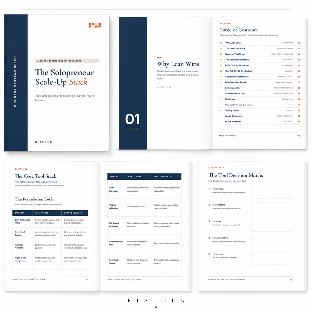 The Solopreneur Scale-Up Stack – Digital Business Playbook