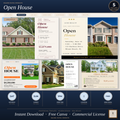 Open House Canva Template Bundle | 5 Luxury Real Estate Social Media Templates