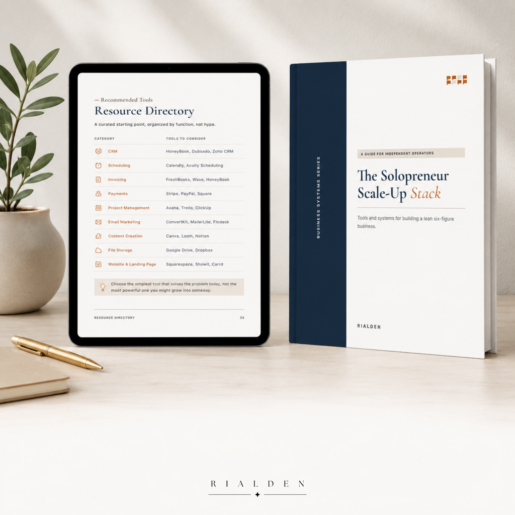 The Solopreneur Scale-Up Stack – Digital Business Playbook