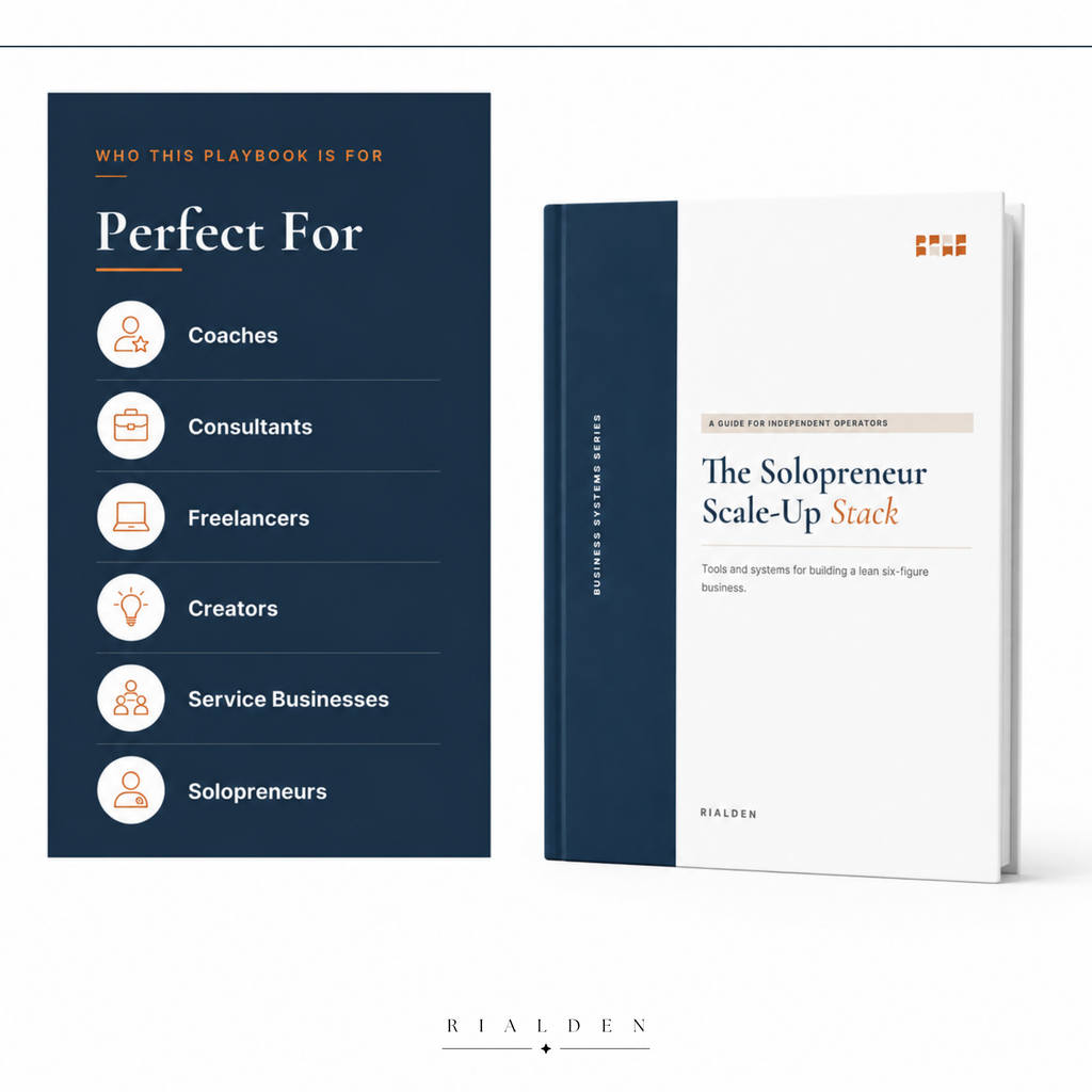 The Solopreneur Scale-Up Stack – Digital Business Playbook