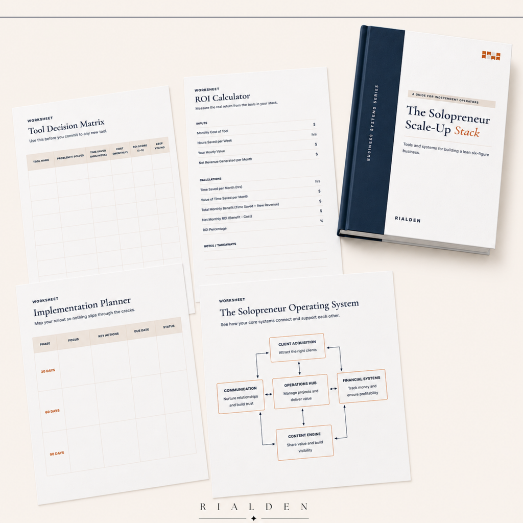 The Solopreneur Scale-Up Stack – Digital Business Playbook