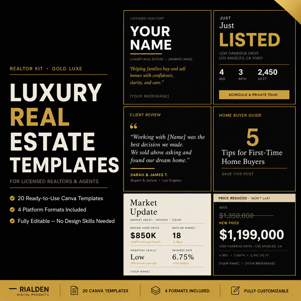 Realtor Kit – Gold Luxe