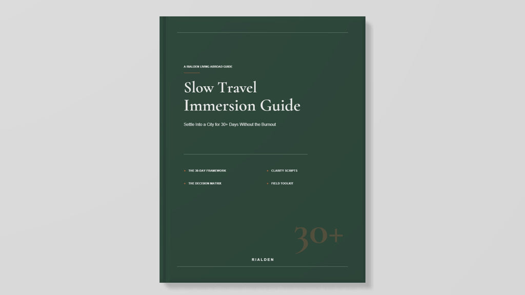 Slow Travel Immersion Guide — 30+ Day Long-Stay PDF