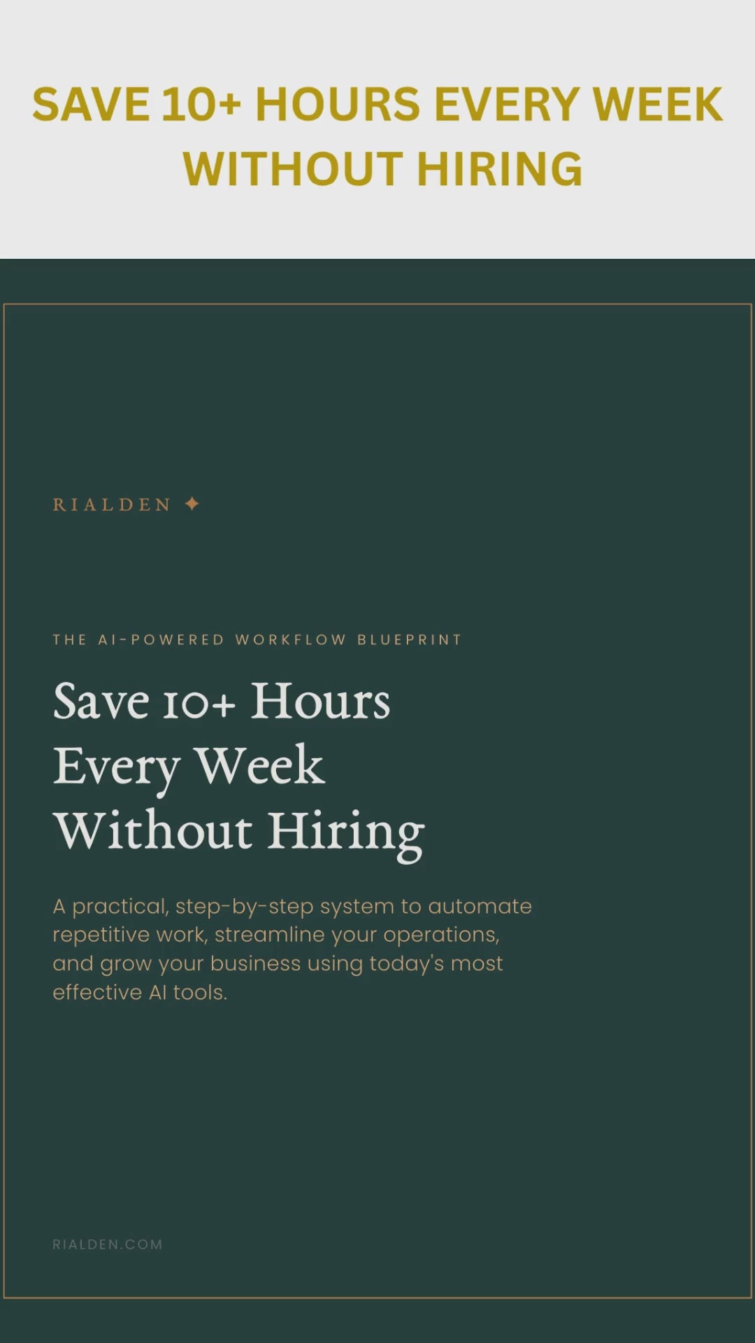 AI-Powered Workflow Blueprint – Automation Playbook for Entrepreneurs & Solopreneurs
